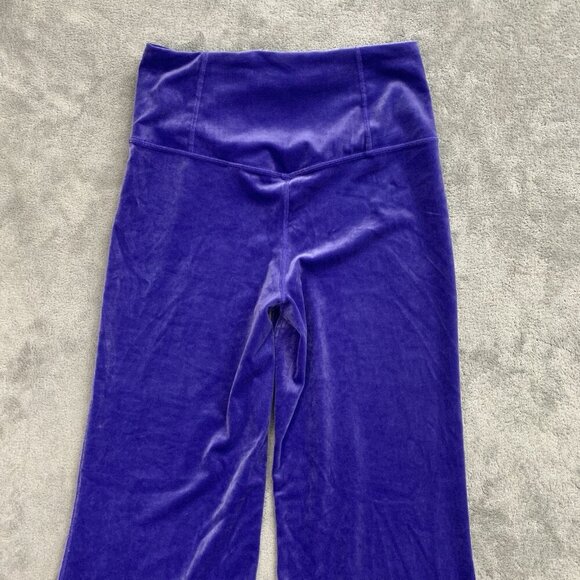 Athleta Pants Womens Small Purple Elation Velvet Flare Pull On Athleisure 29” - Picture 13 of 13